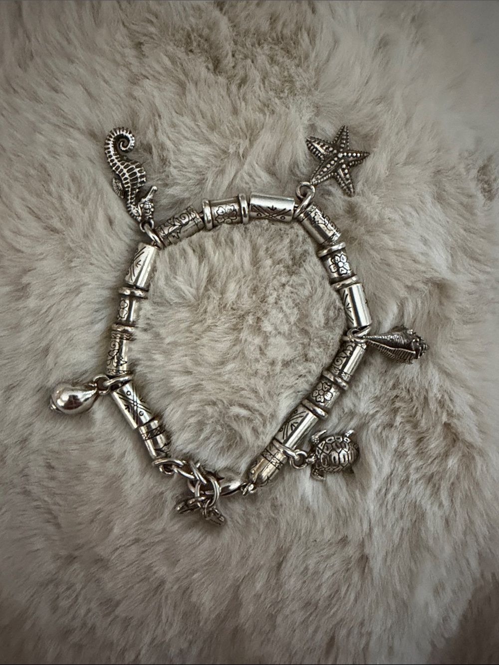 Brighton Silver Tone Under the Sea Charm Bracelet